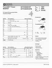 DataSheet IXTV200N10T pdf